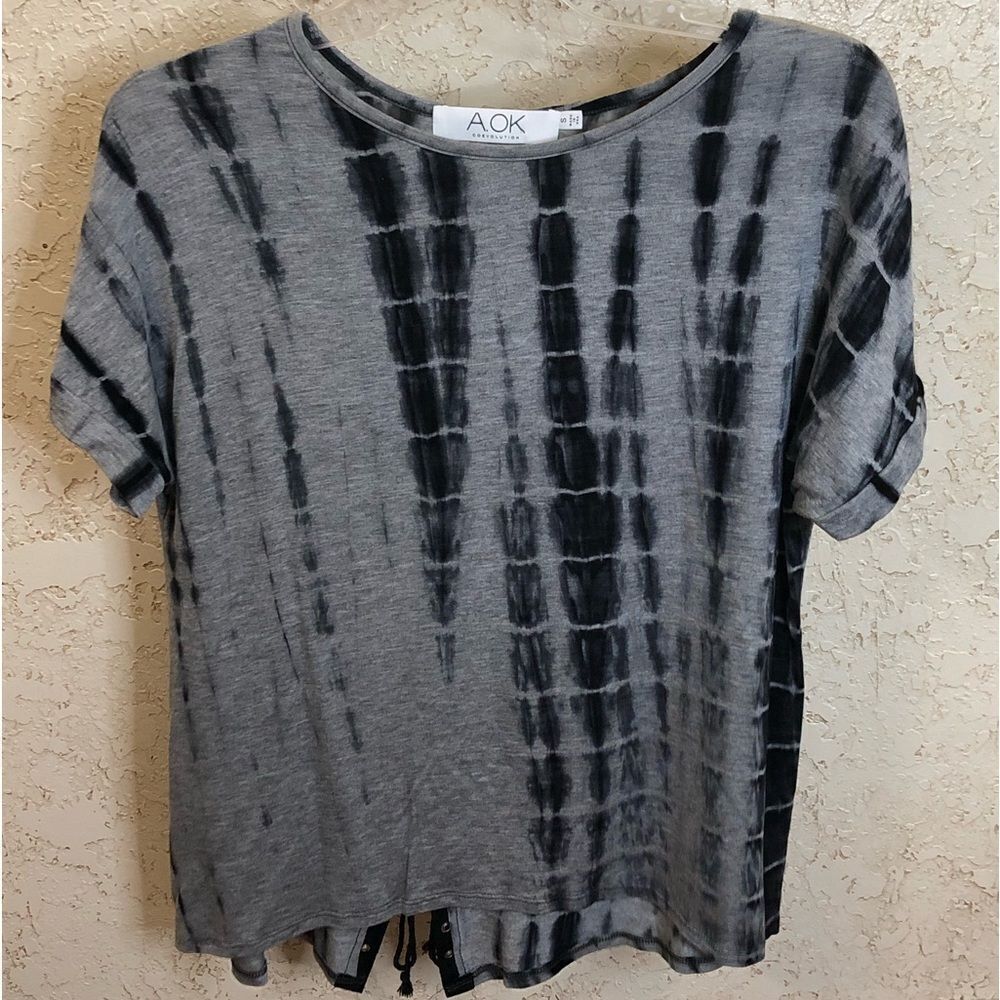 A.OK convolution Tie Dye Top - Picture 1 of 9
